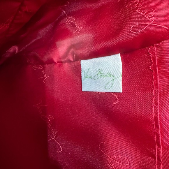 Vera Bradley Quilted Tote Bag – Red – Spacious & Stylish - Picture 3 of 5